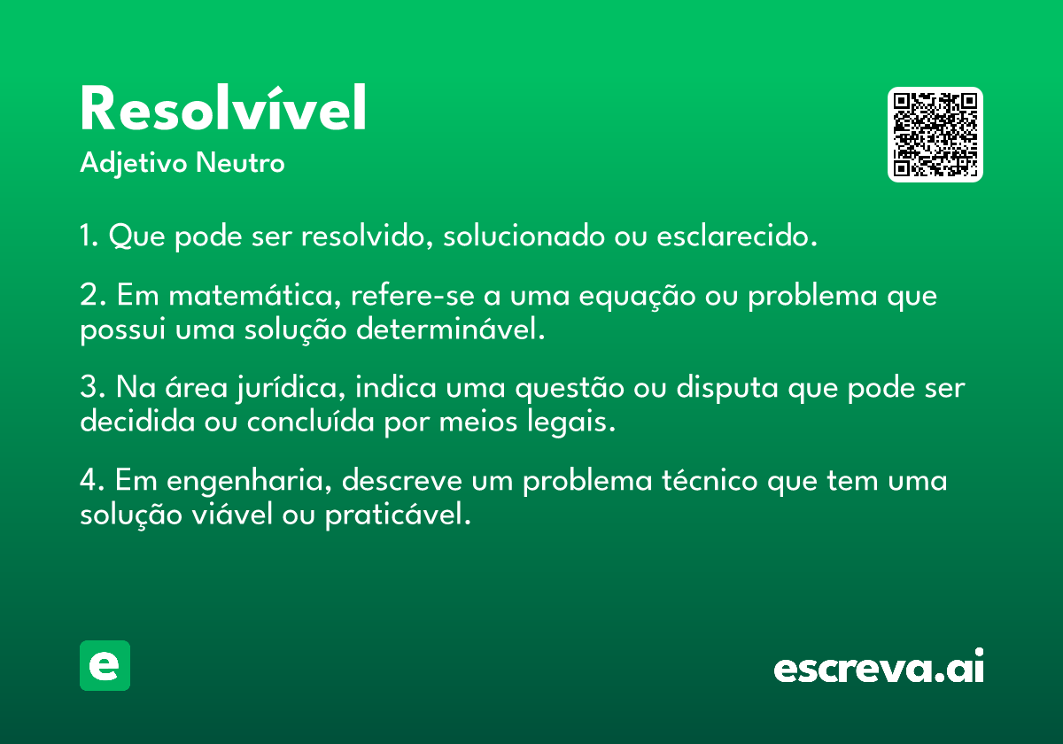 resolvível