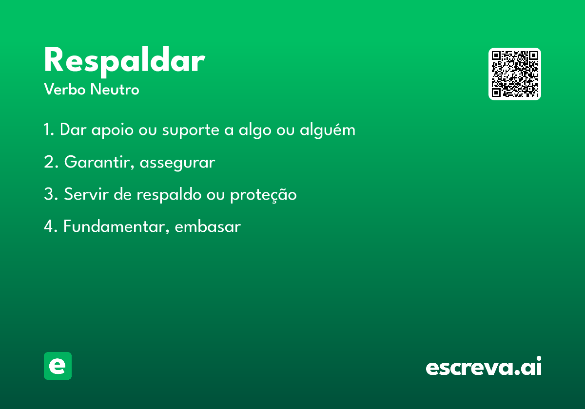 respaldar