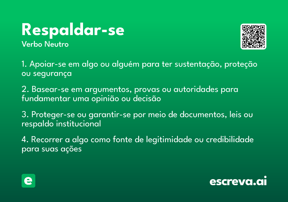 respaldar-se