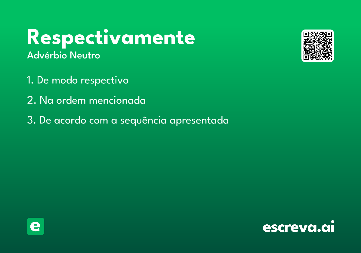 respectivamente