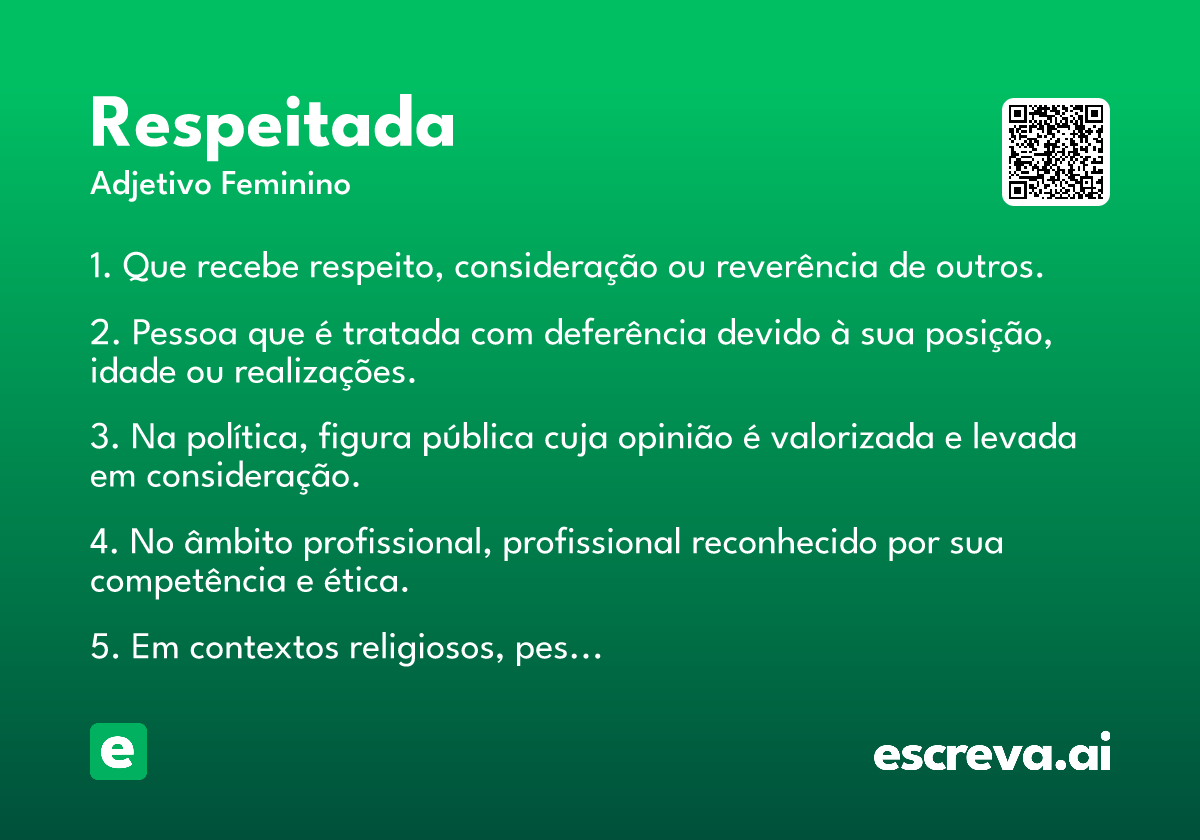 respeitada