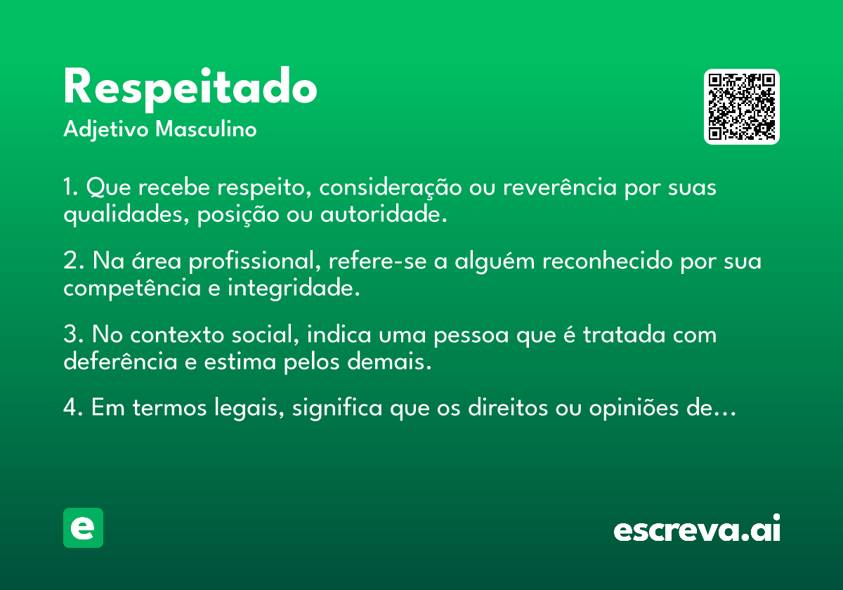 respeitado