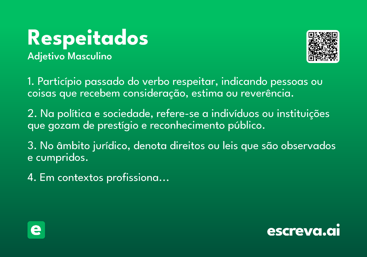 respeitados