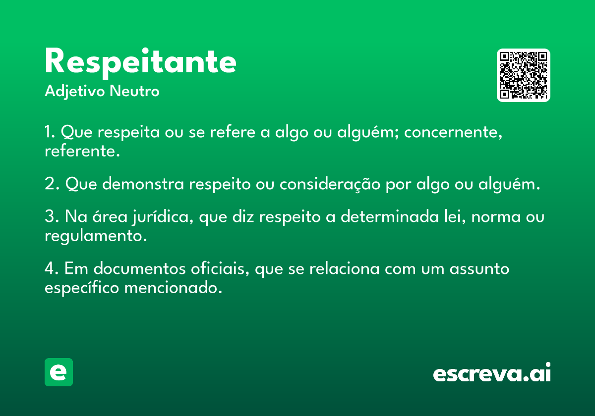 respeitante