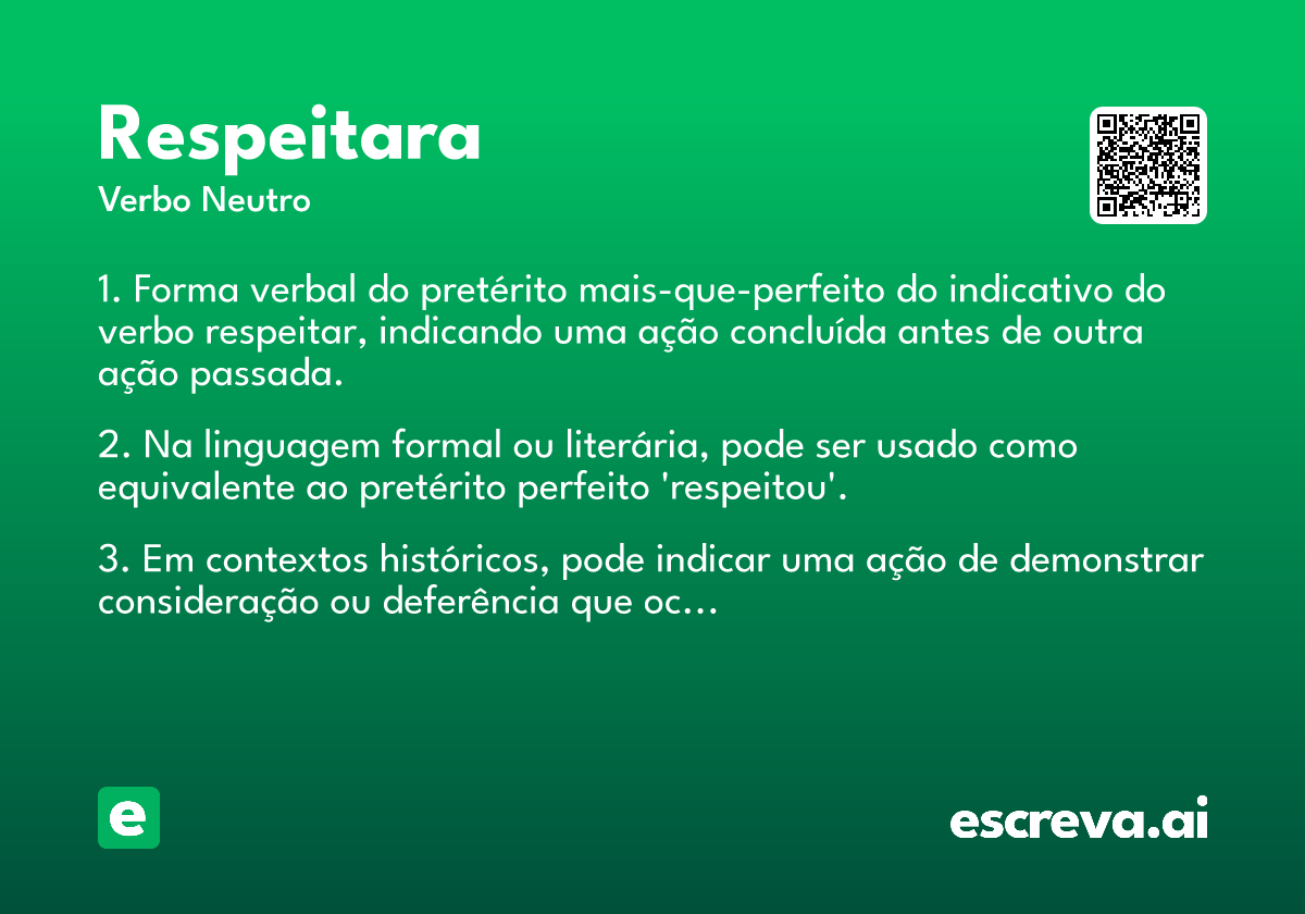 respeitara