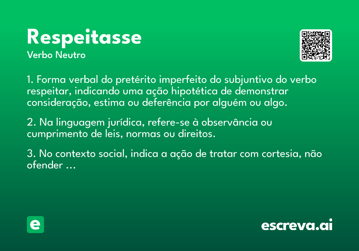 respeitasse