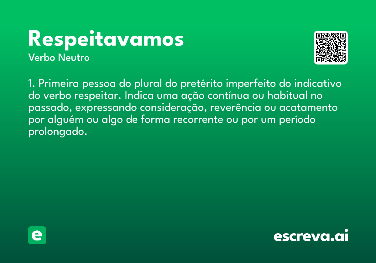 respeitavamos