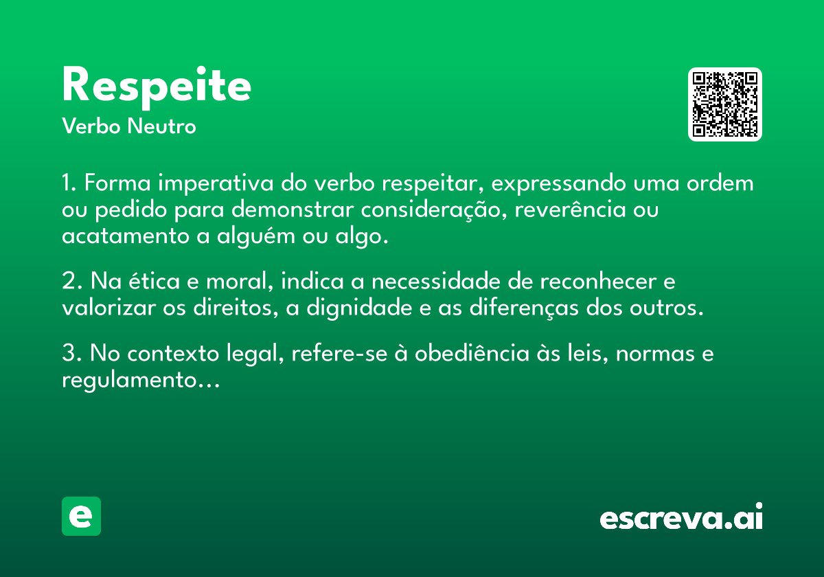 respeite