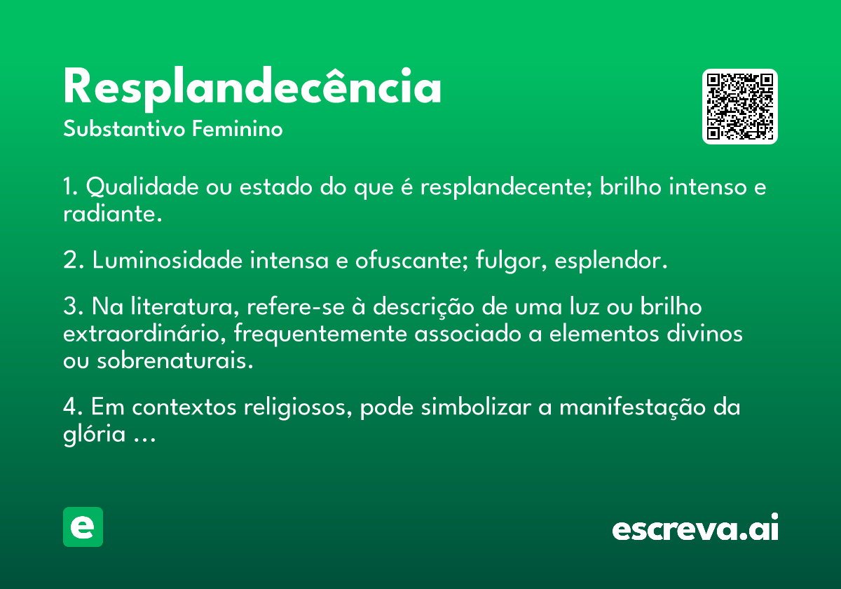 resplandecência