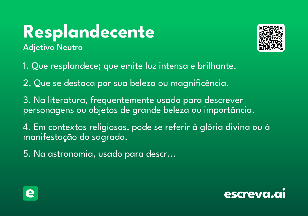resplandecente