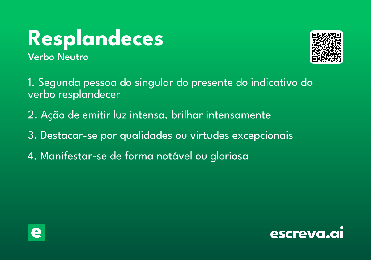 resplandeces