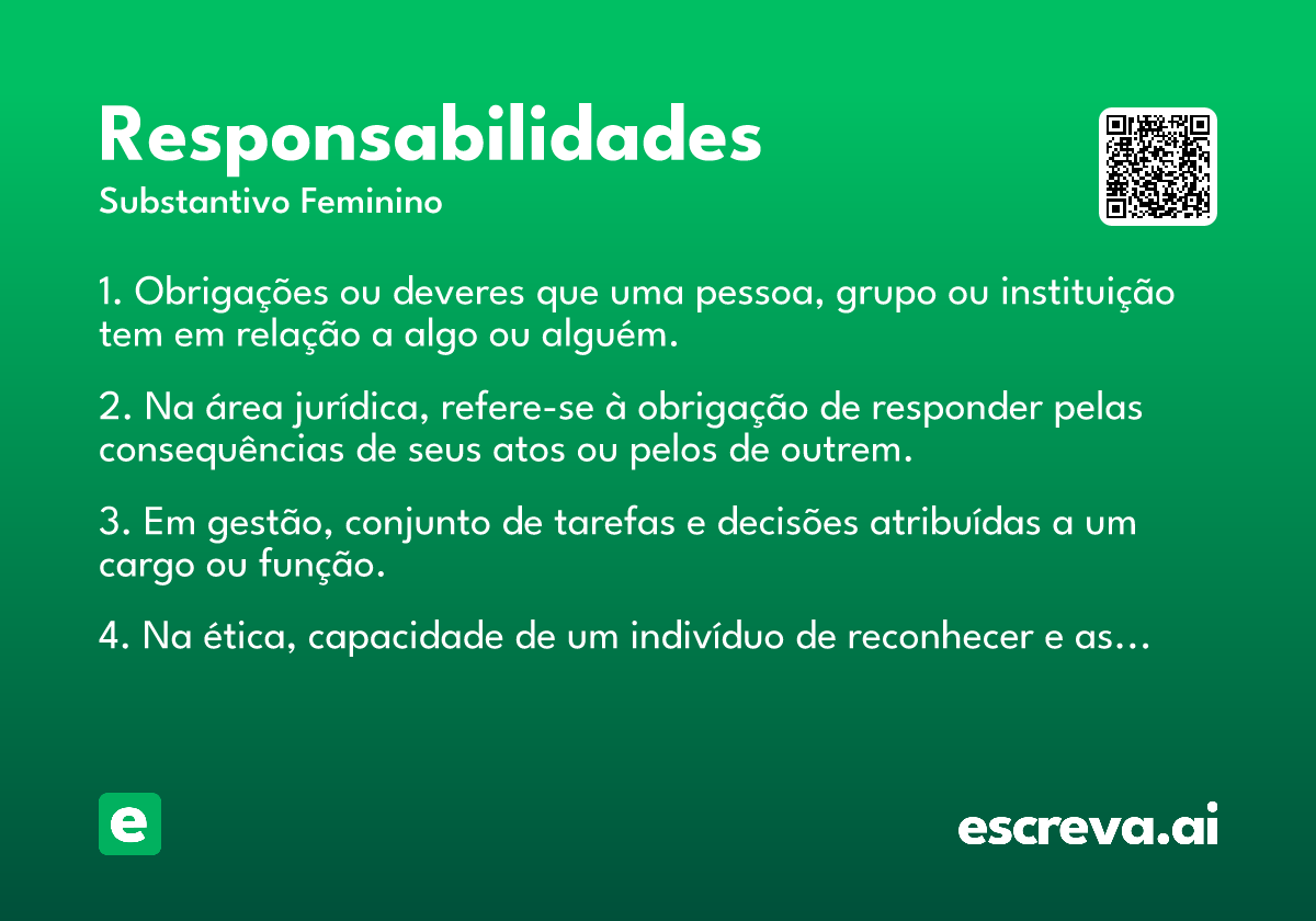 responsabilidades