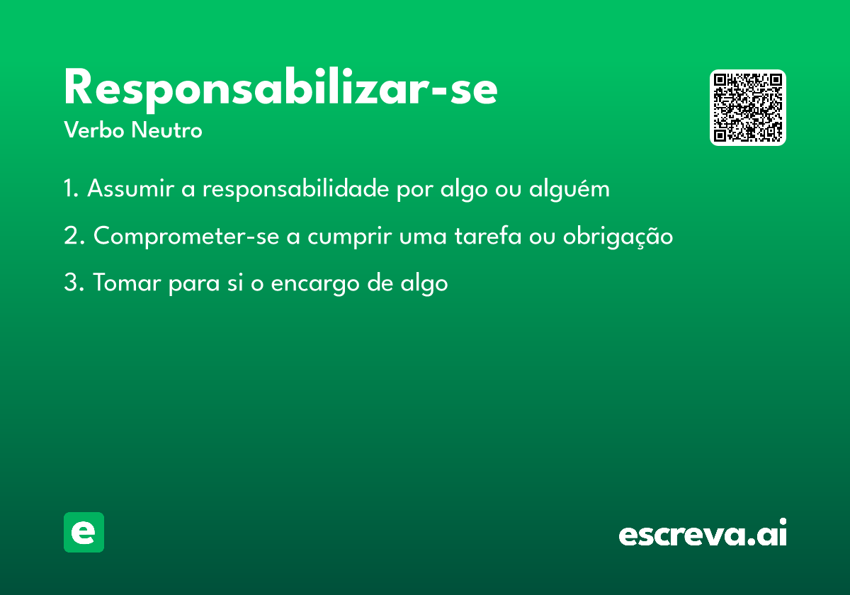 responsabilizar-se