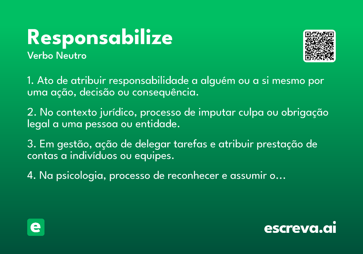responsabilize
