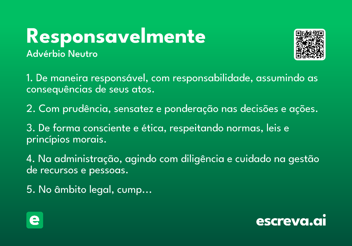 responsavelmente