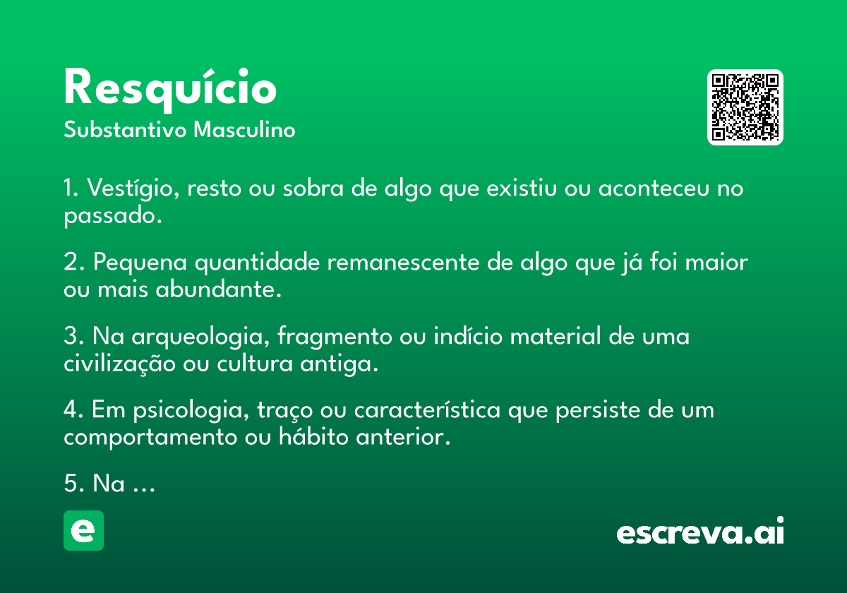 resquício