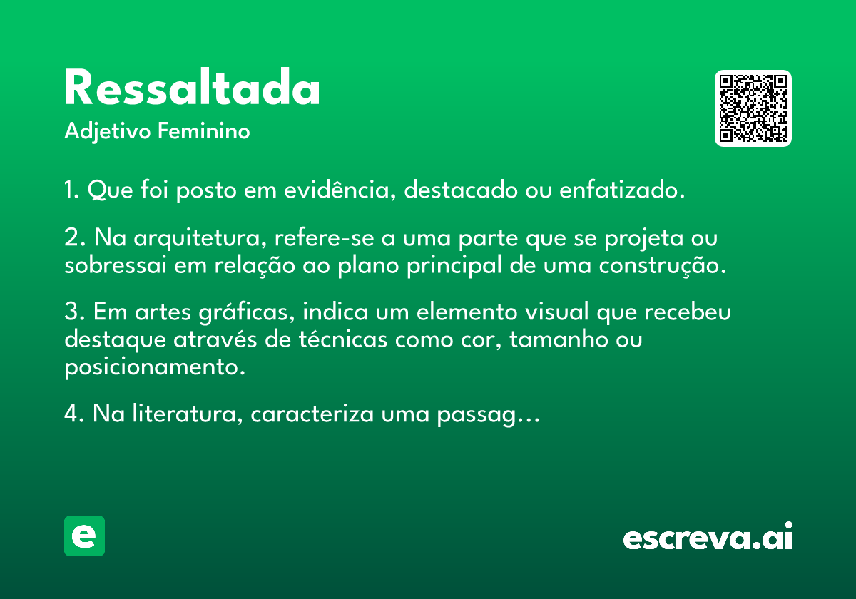 ressaltada