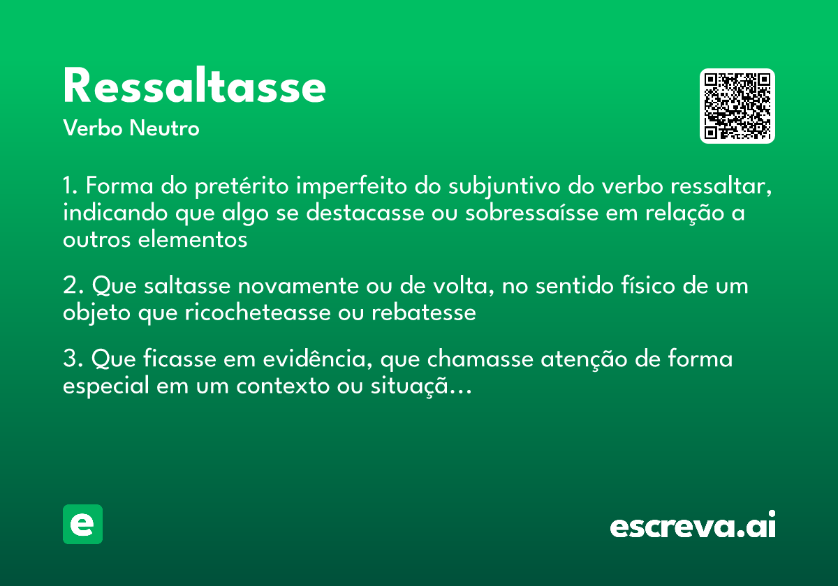 ressaltasse