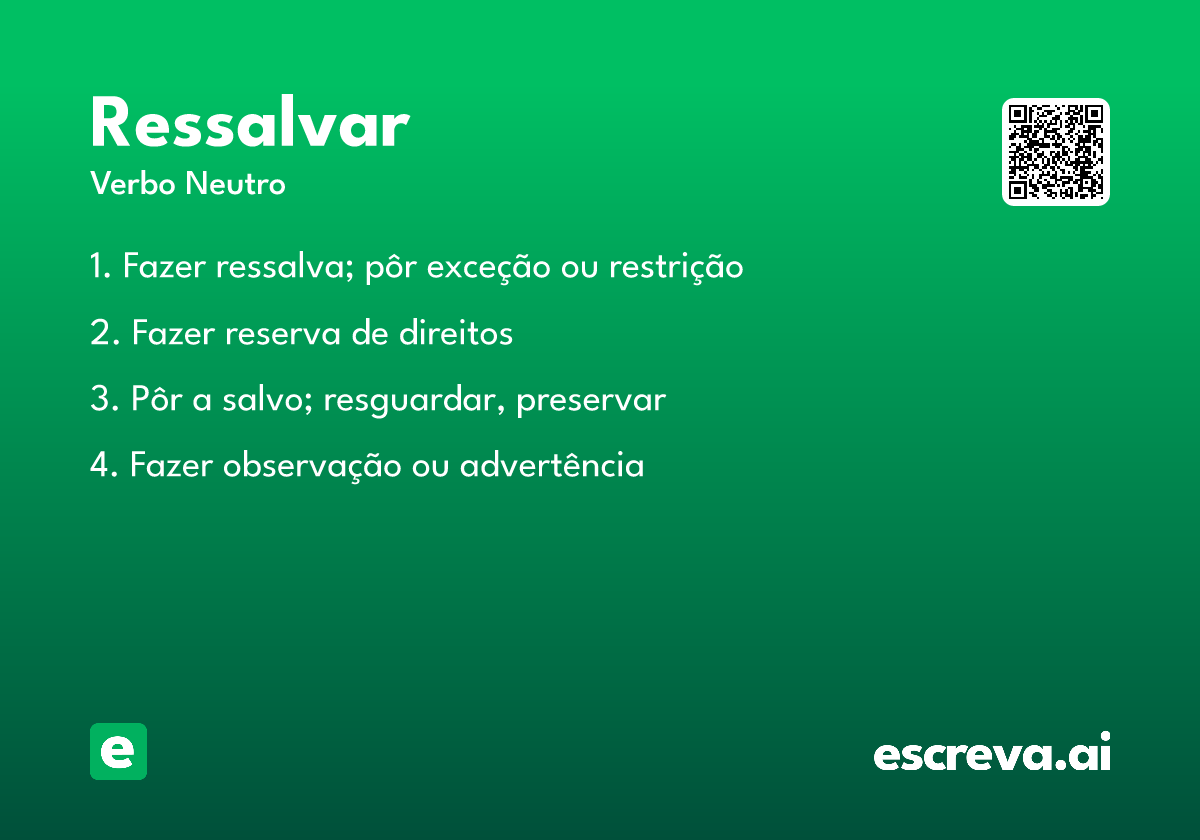ressalvar