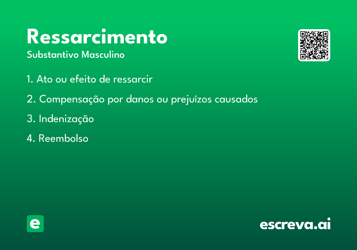 ressarcimento