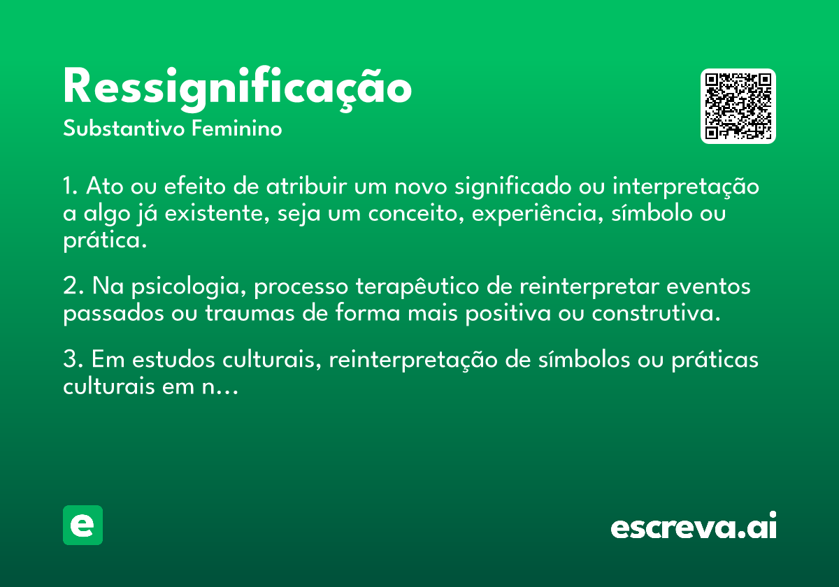 ressignificação