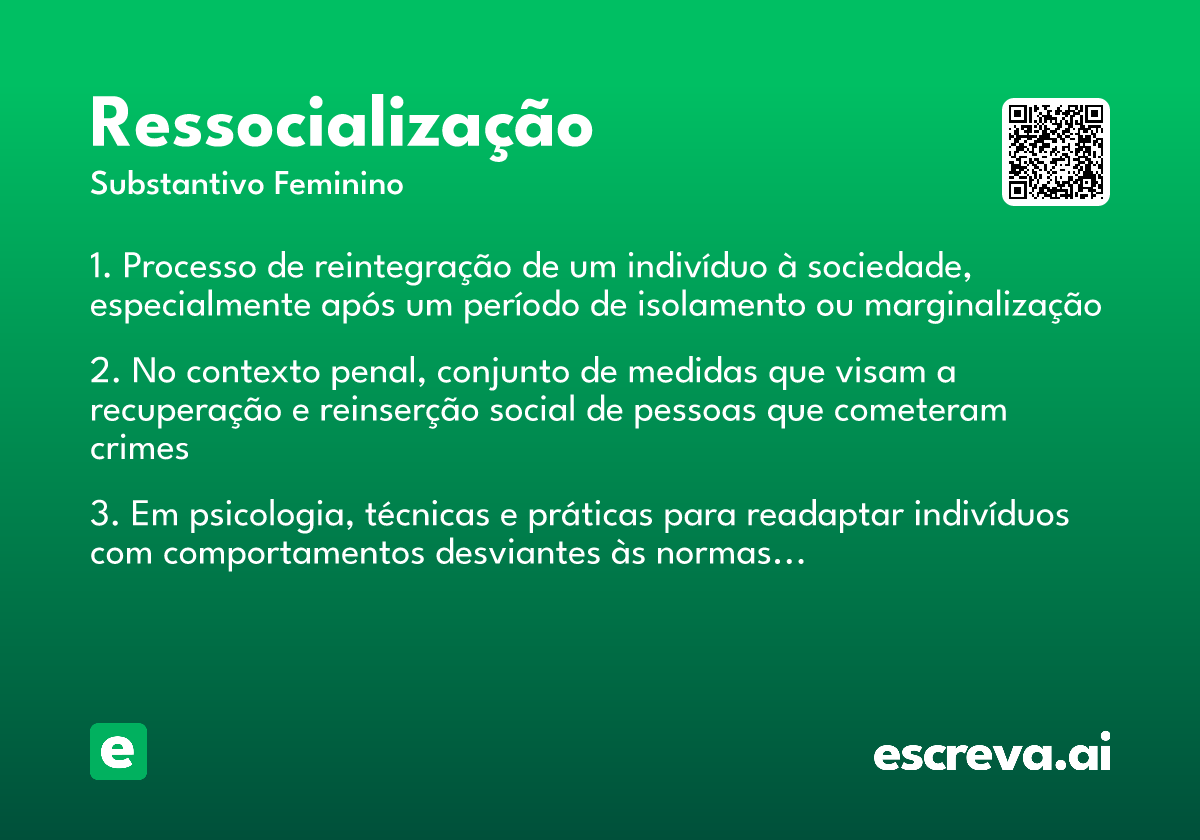 ressocialização