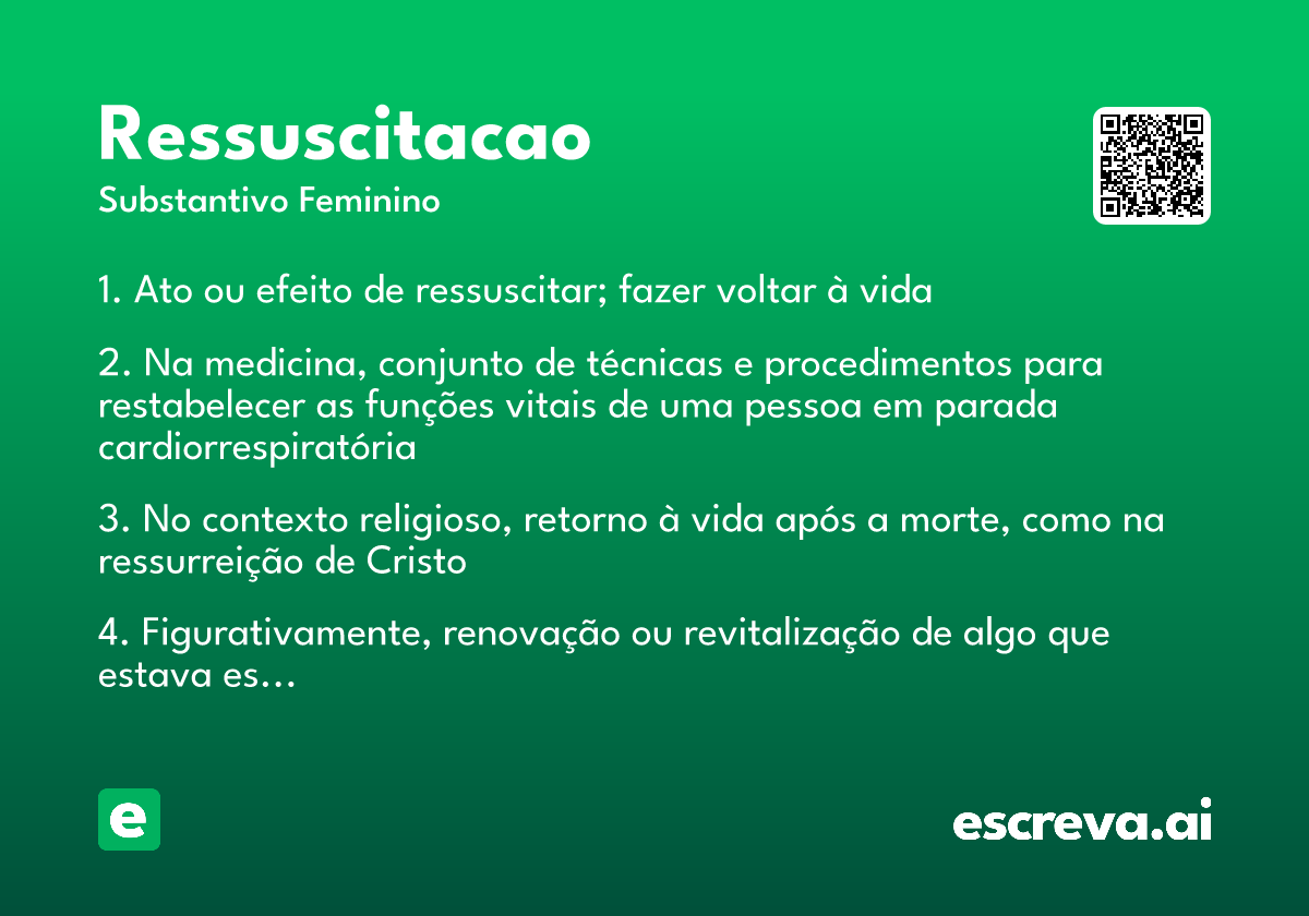 ressuscitacao