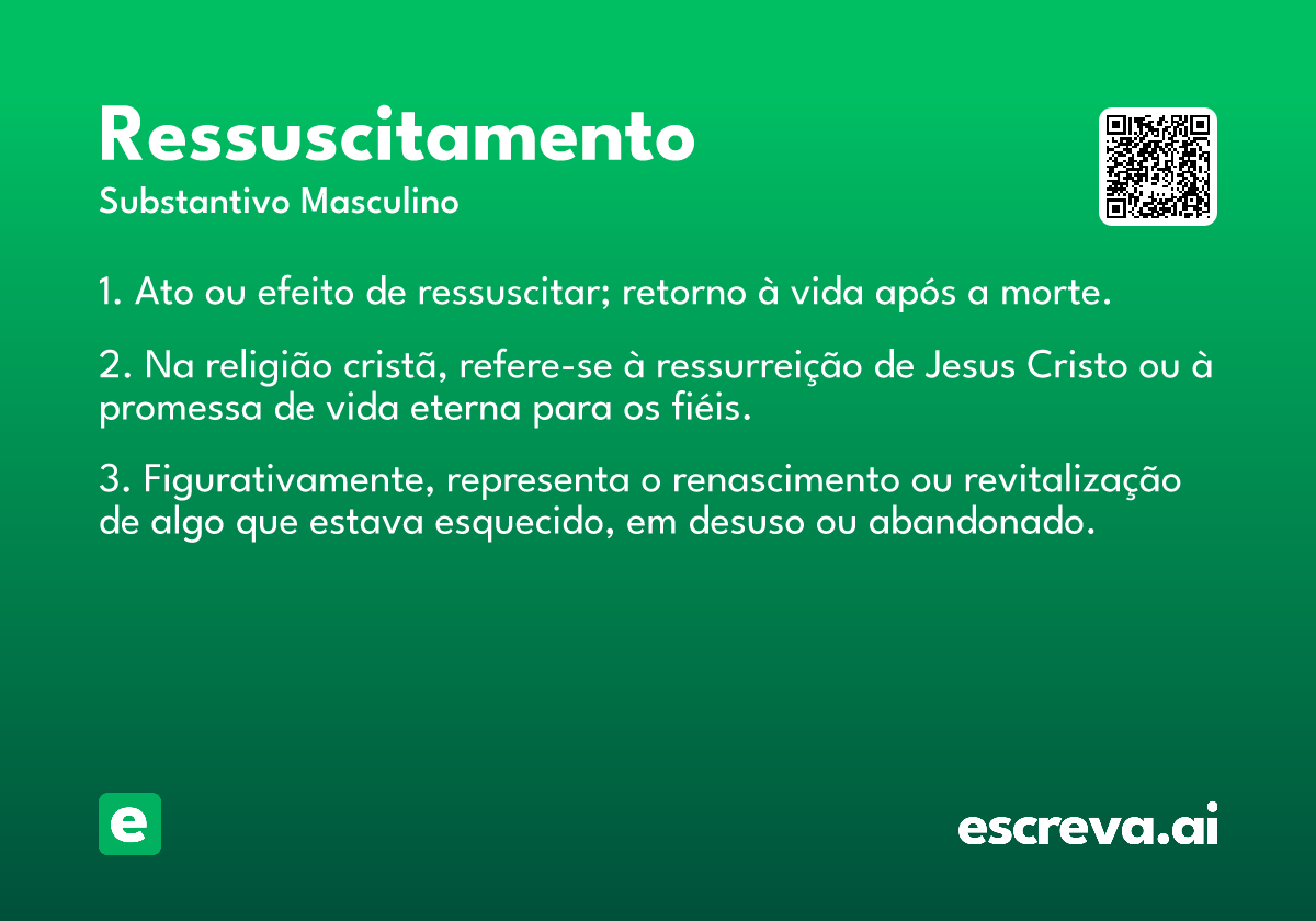 ressuscitamento