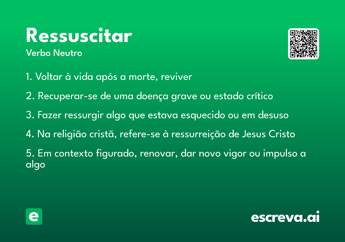 ressuscitar