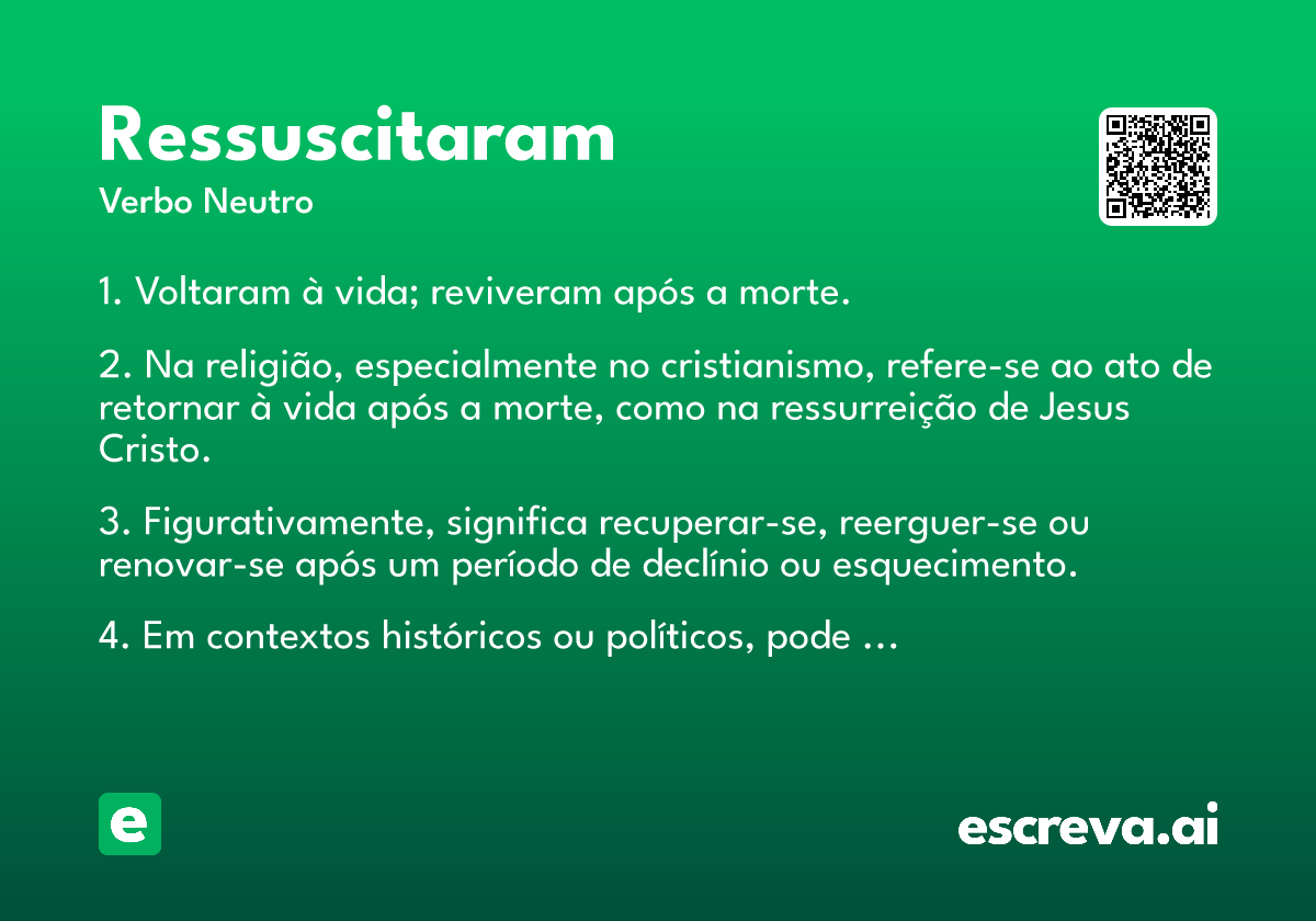 ressuscitaram