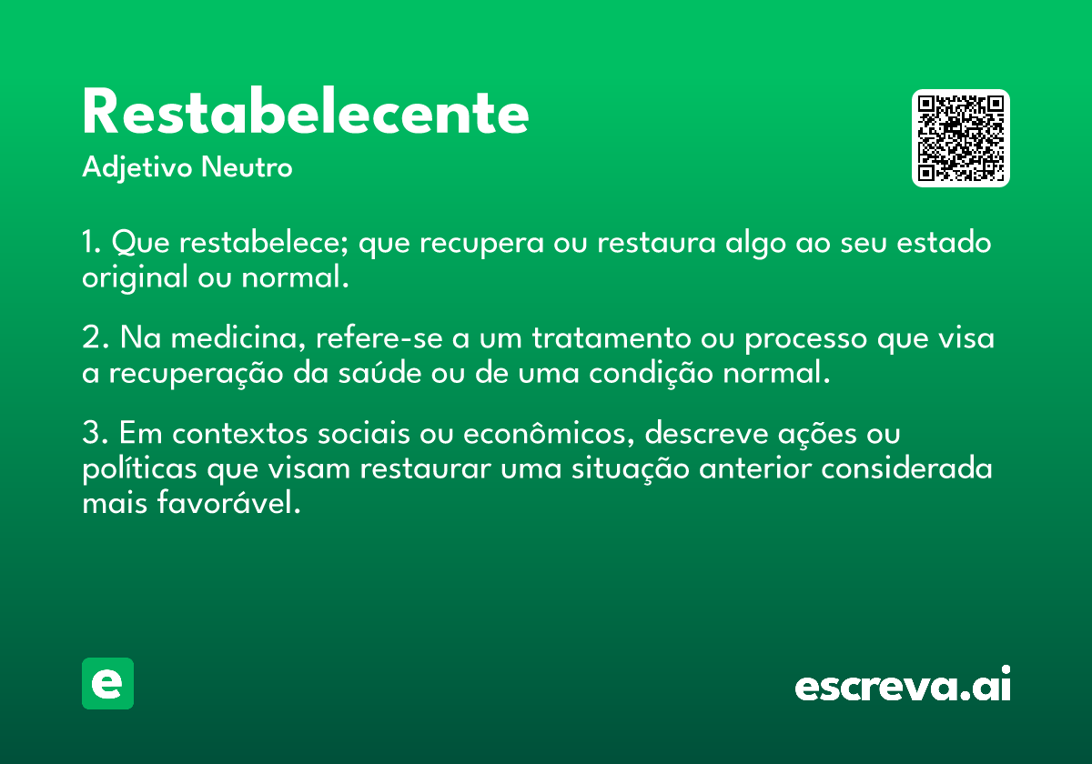 restabelecente