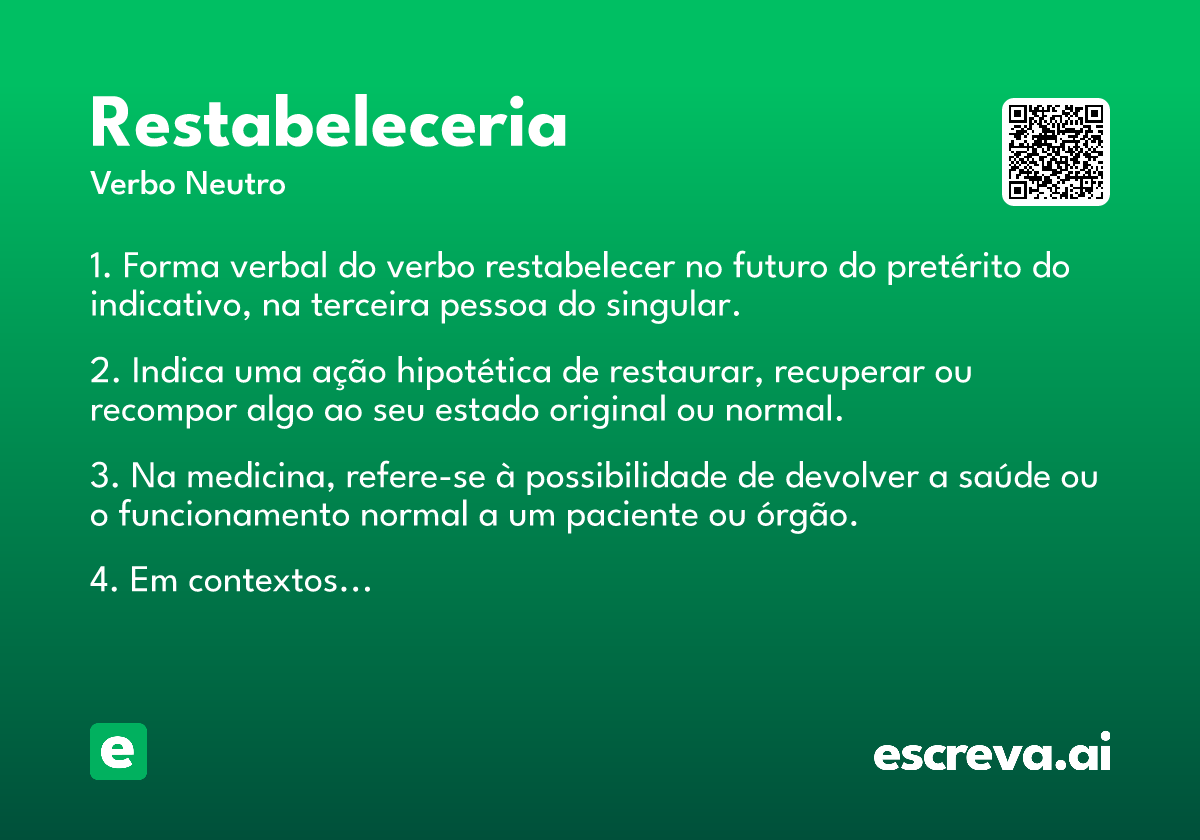 restabeleceria