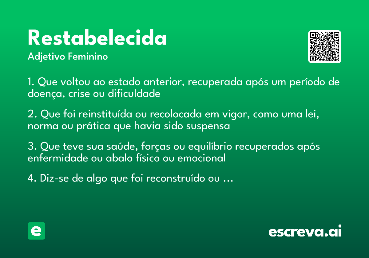restabelecida