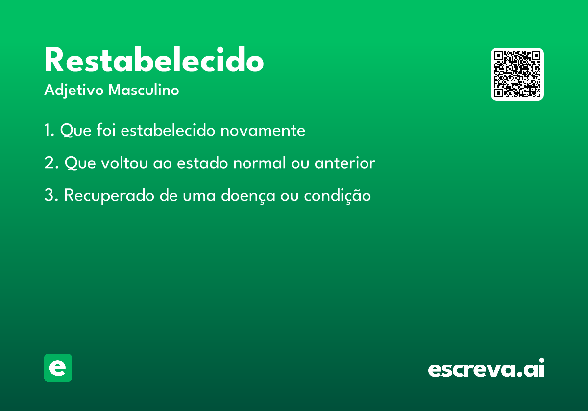 restabelecido
