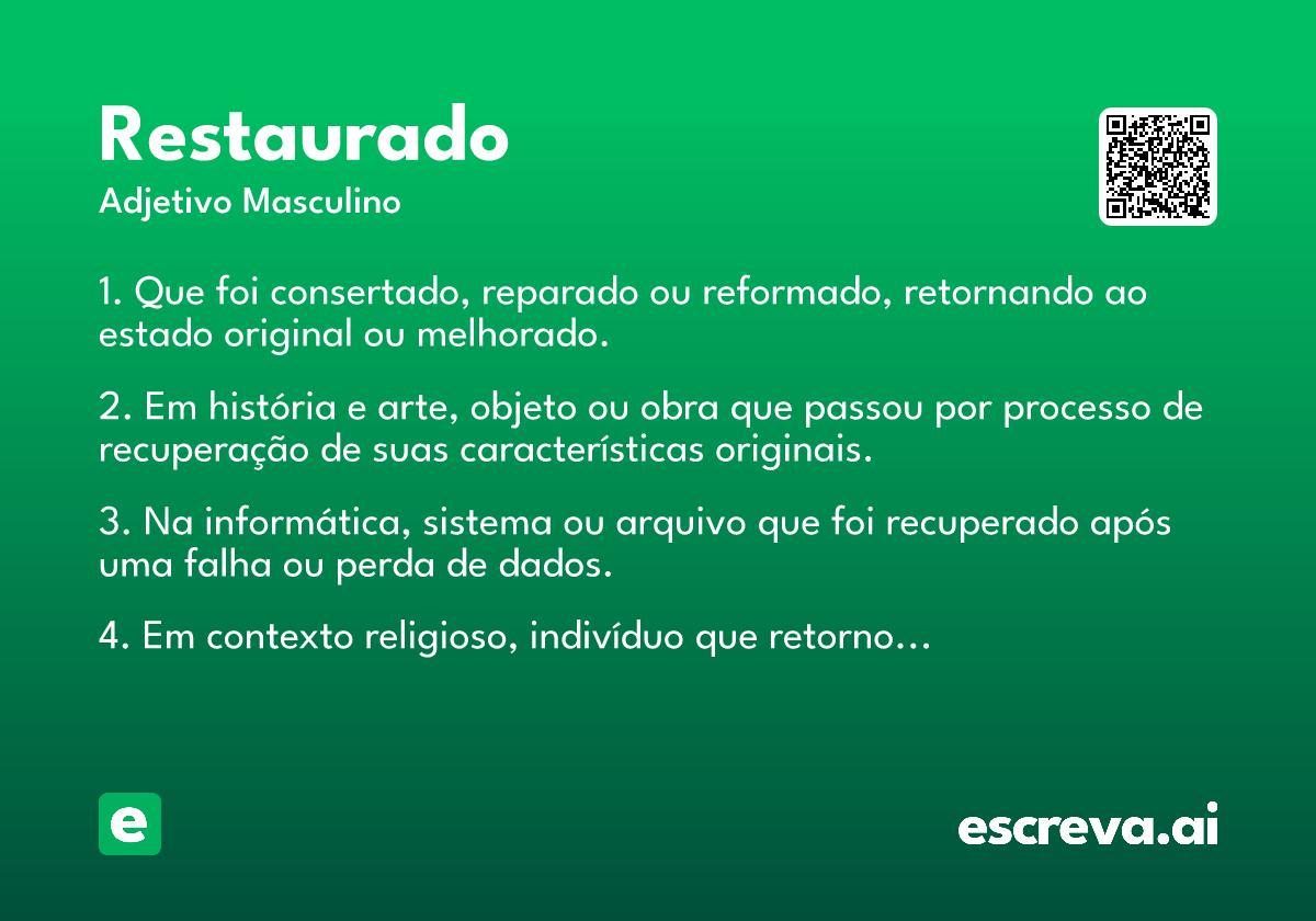 restaurado