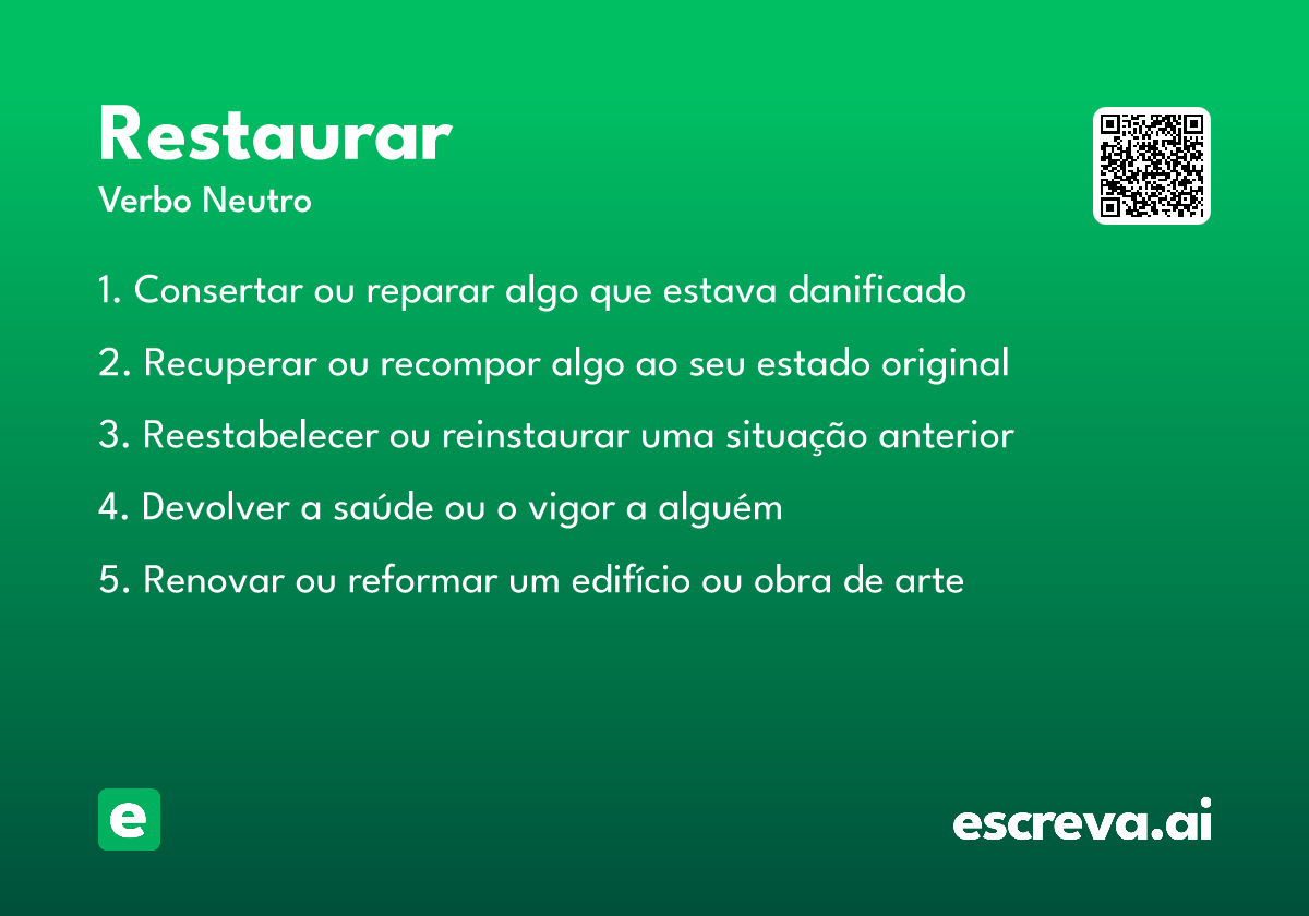 restaurar