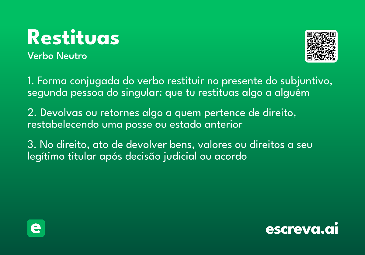 restituas
