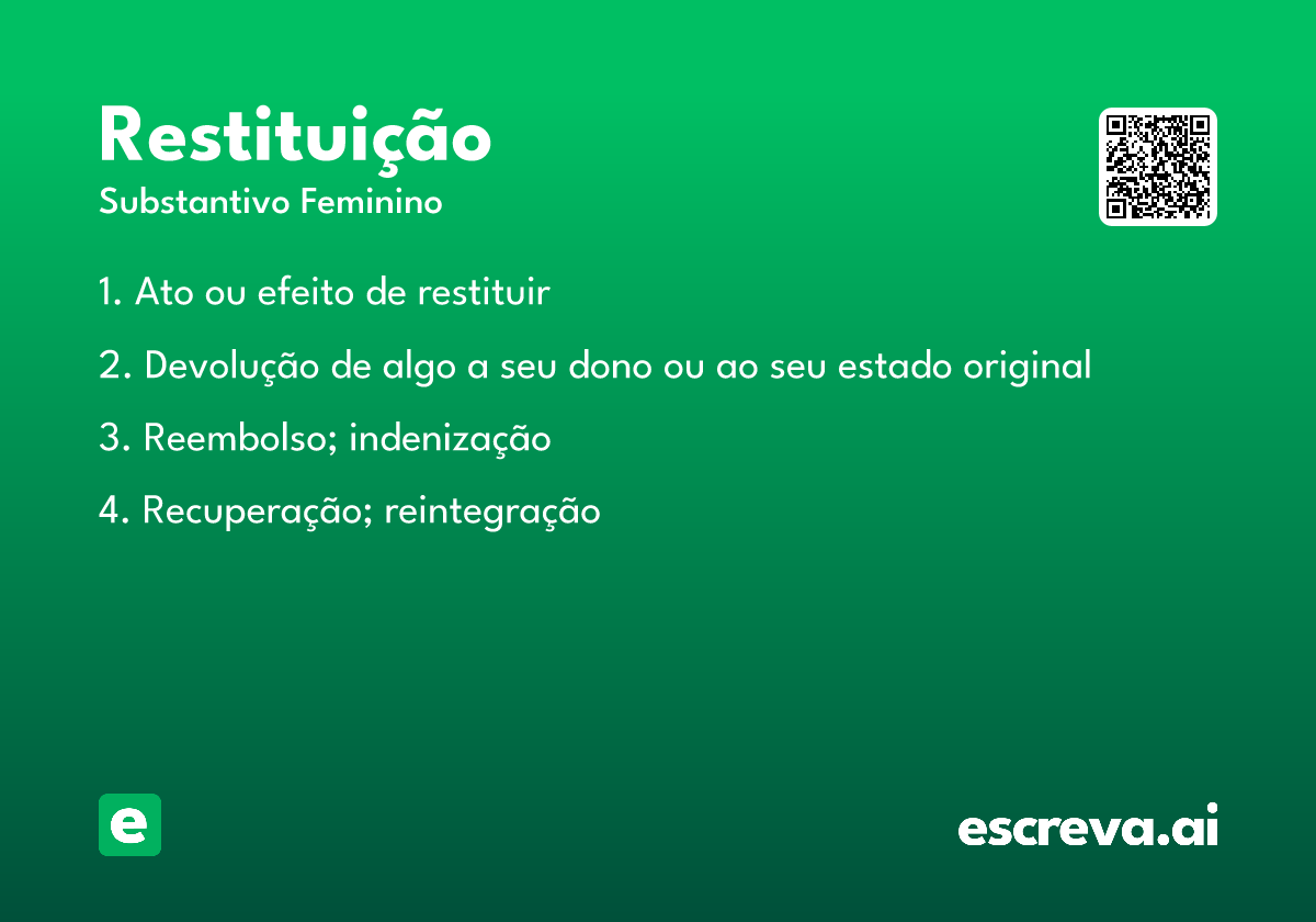 restituição