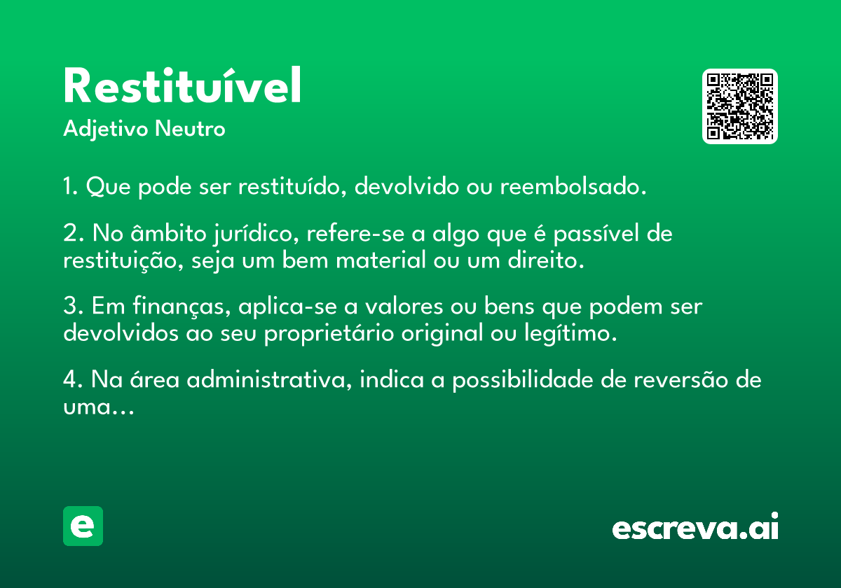 restituível