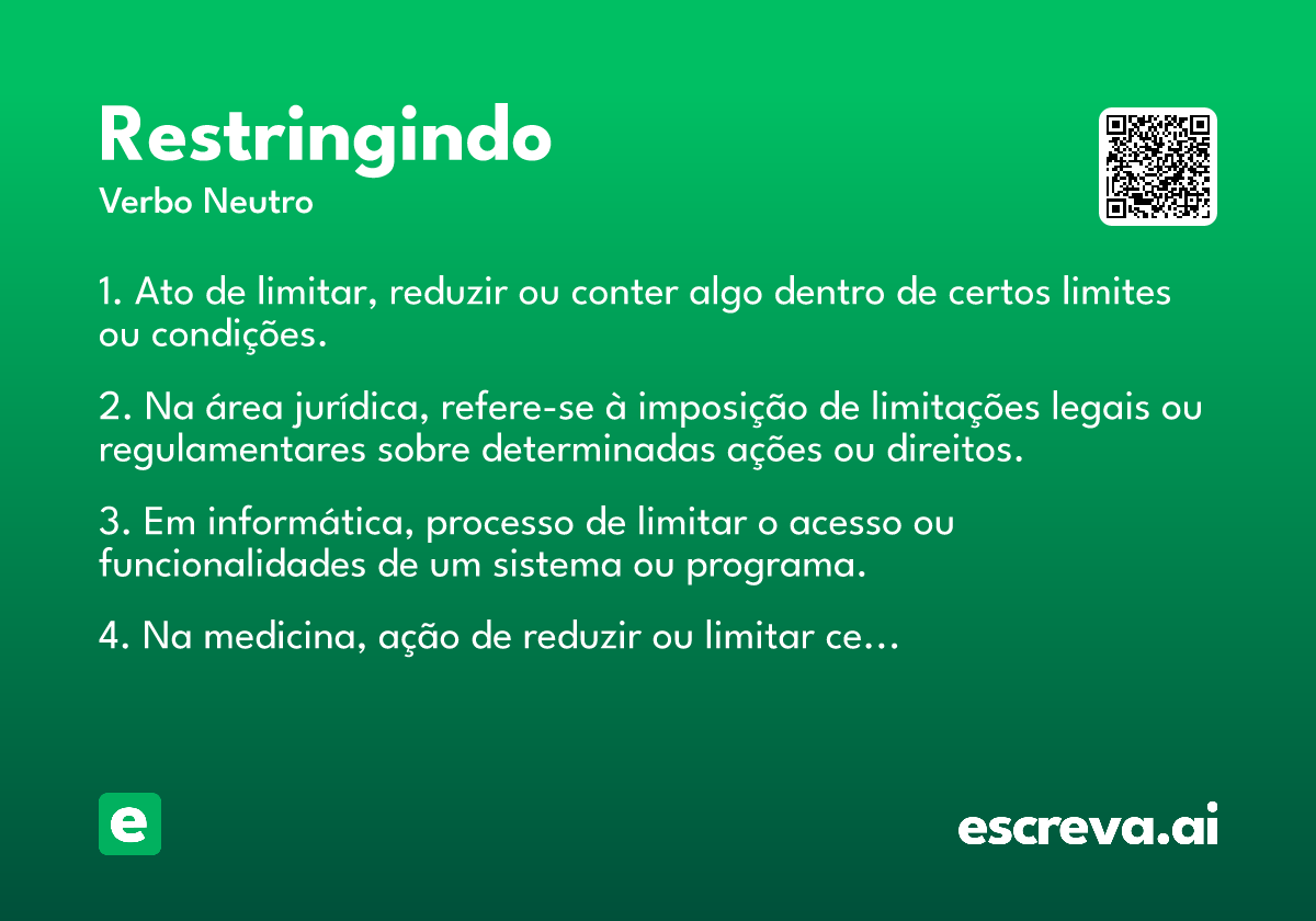 restringindo
