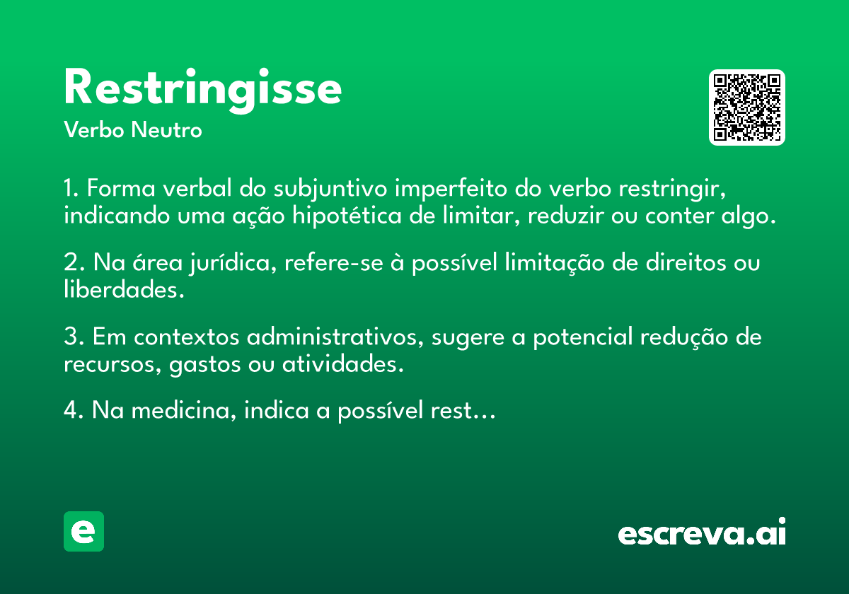 restringisse