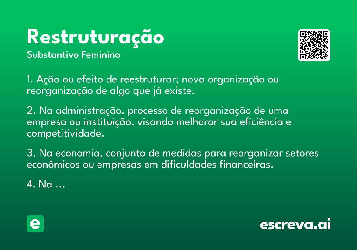 restruturação