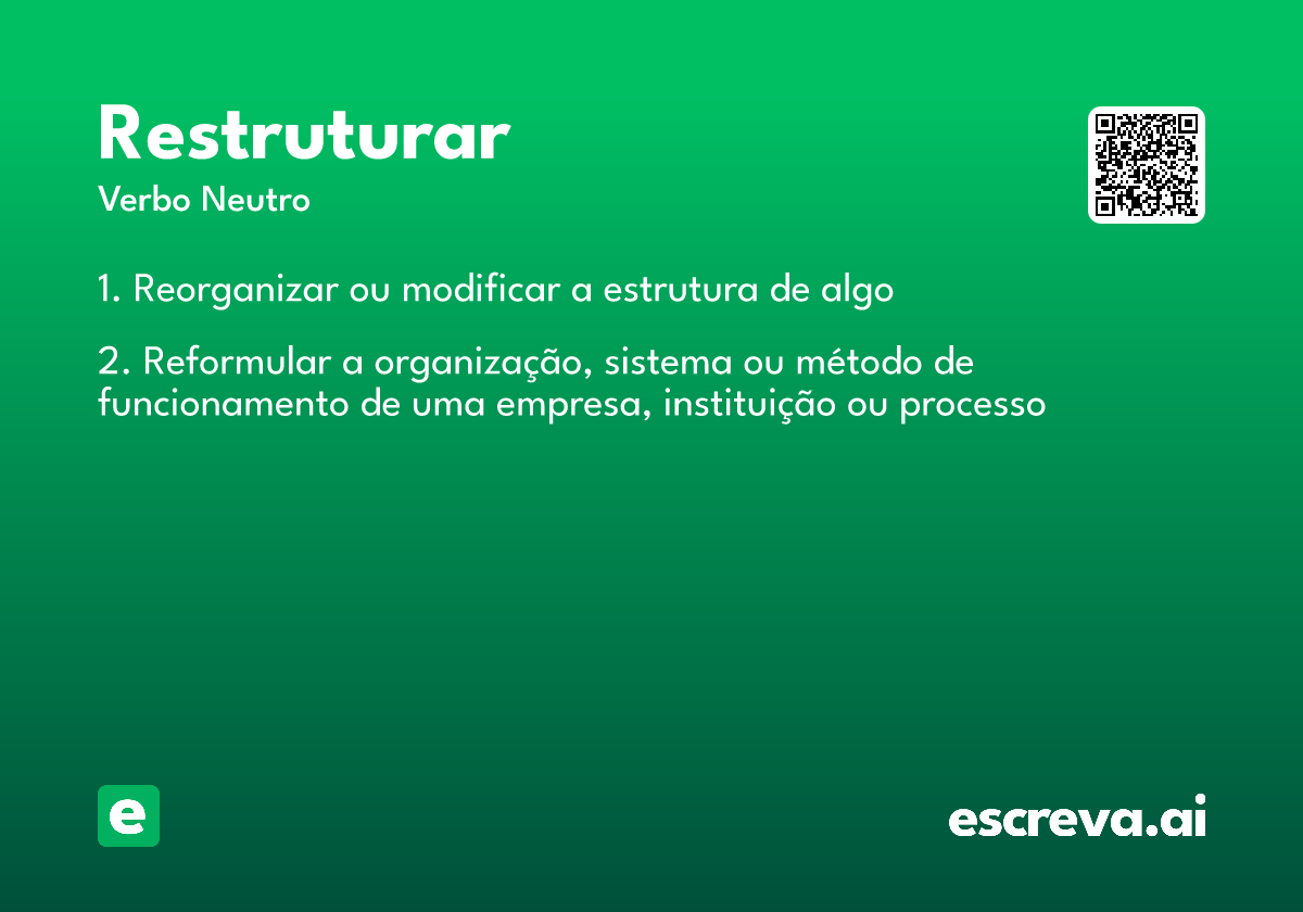restruturar