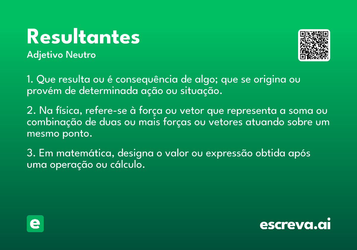 resultantes