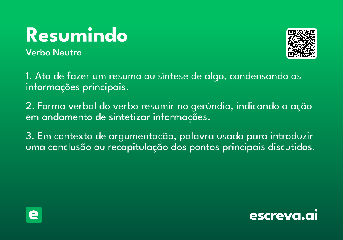 resumindo
