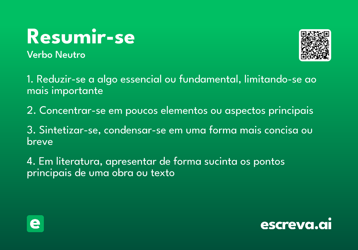 resumir-se