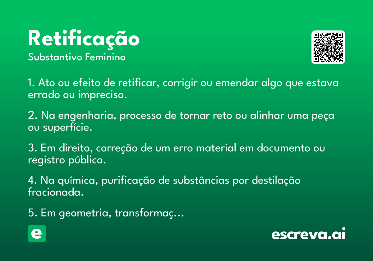 retificação