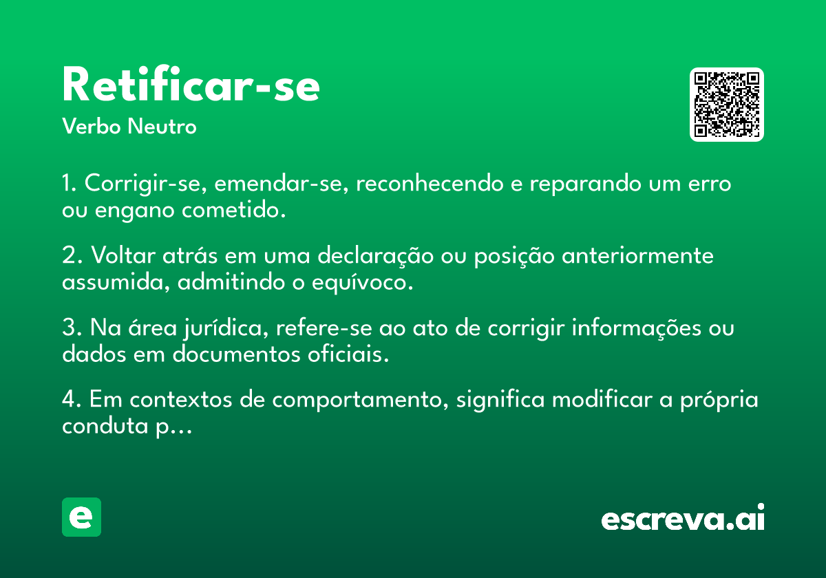 retificar-se