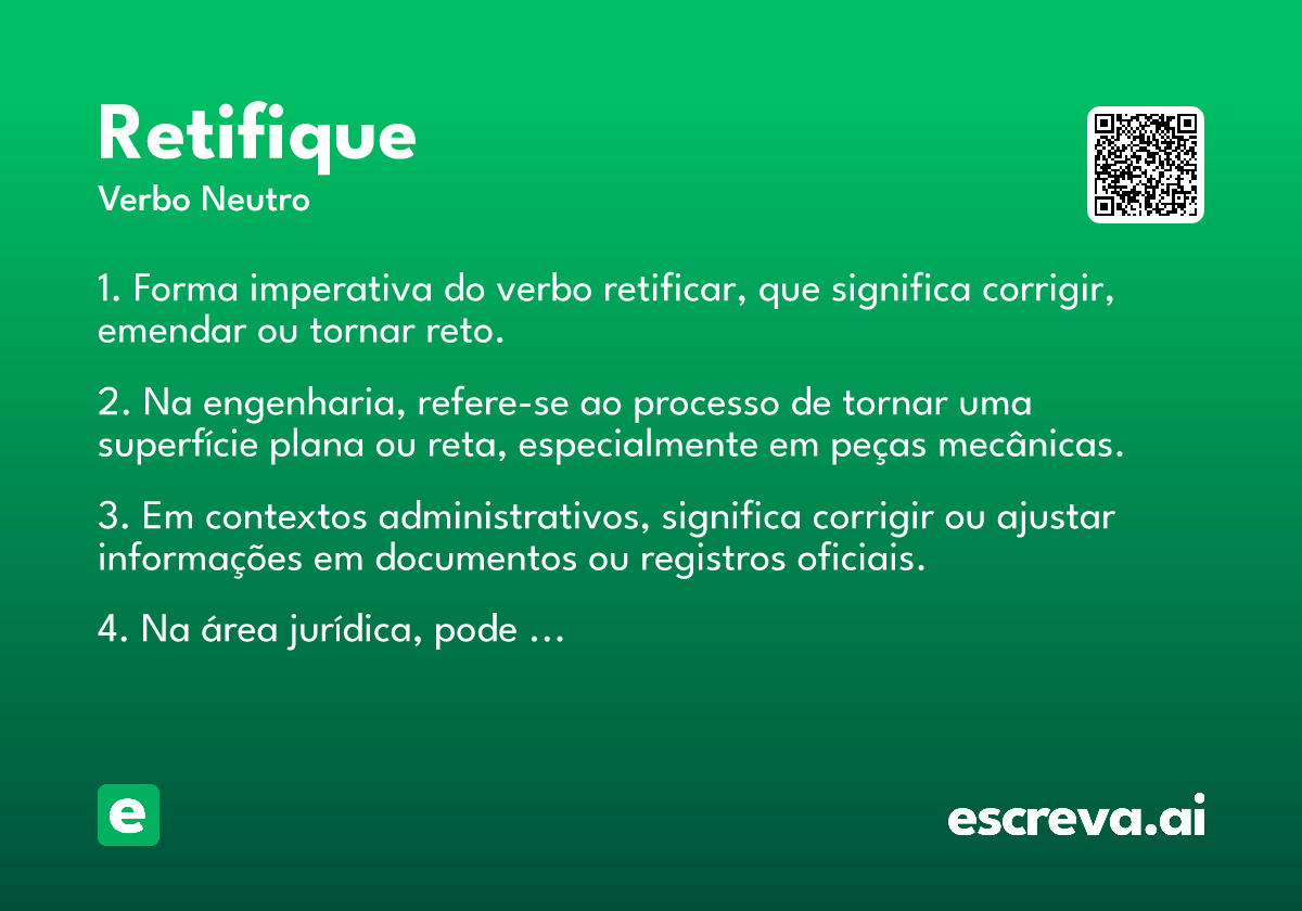 retifique