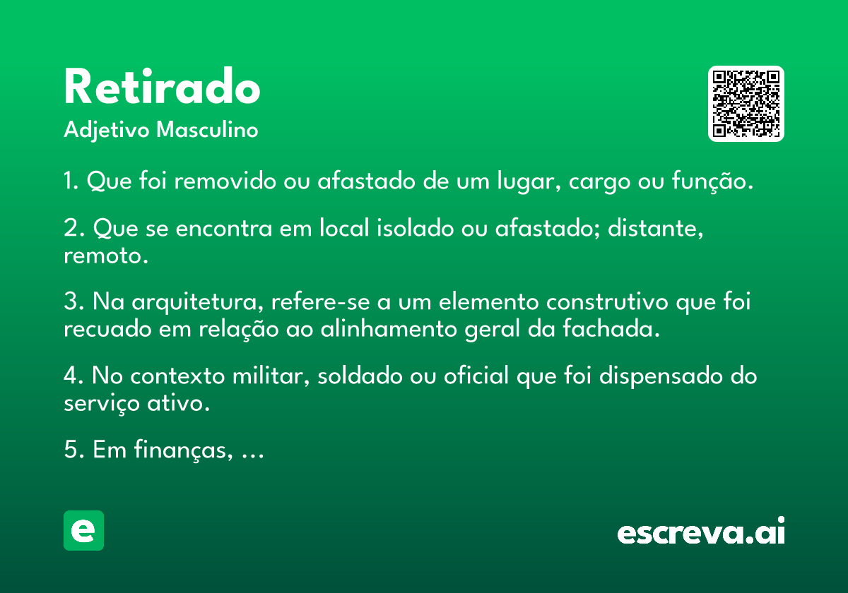 retirado